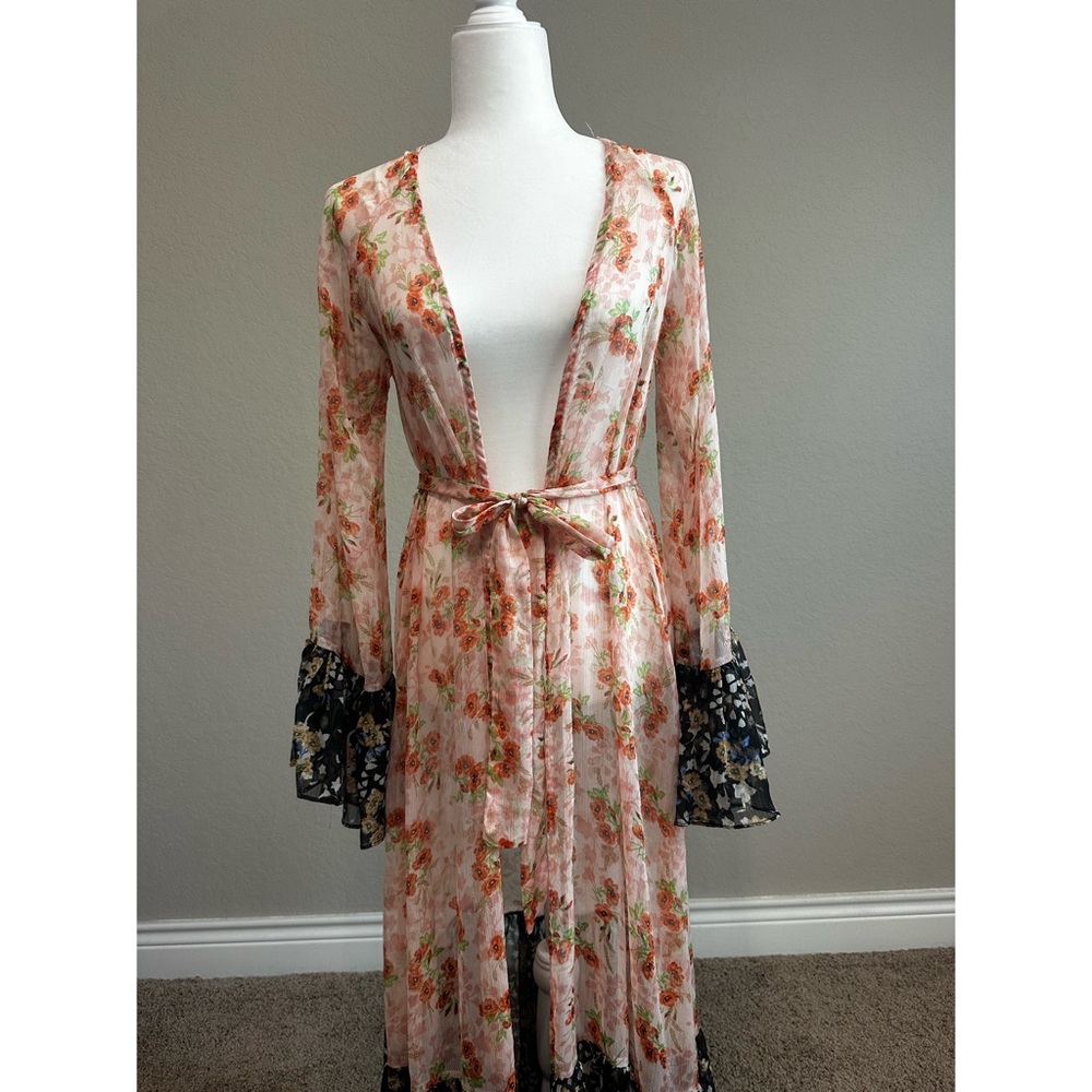 Boho floral duster
